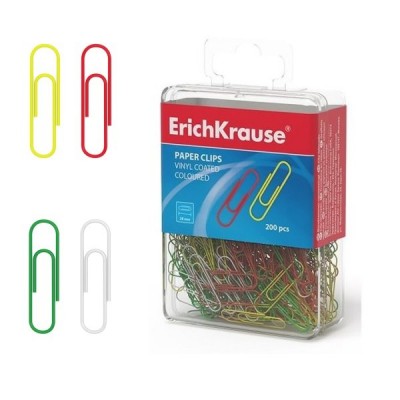 Sąvaržėlės ErichKrause 28mm, spalvotos, dengtos plastiku