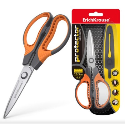 Žirklės ErichKrause Protect 3D 16,5cm