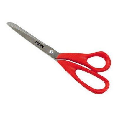 Žirklės Milan 20cm, raudonos spalvos rankenėlės