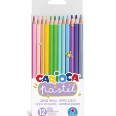 Carioca spalvoti pieštukai pastel 12vnt.