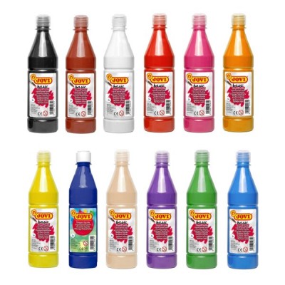 Guašas butelyje JOVI 500ml., įvairių spalvų