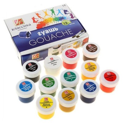 Guašas Luč Klasika 12 spalvų po 20ml