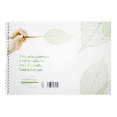 Piešimo albumas akvarelei SMLT A4 20 lapų 200 gr/m², su spirale