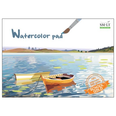 Piešimo albumas akvarelei SMLT A4 20 lapų 210 gr/m²