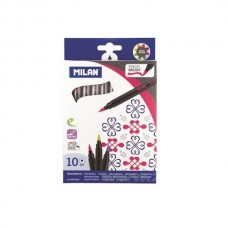 Flomasteriai Milan Pincel Brush 10 sp.
