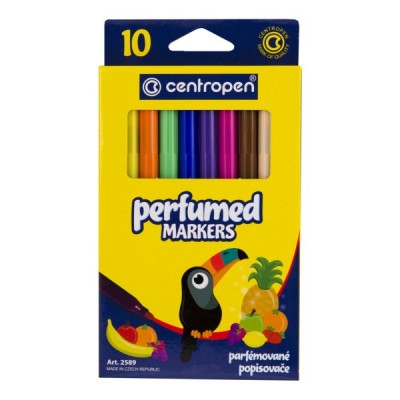 Flomasteriai Centropen Perfumed kvepiantys, 10 spalvų