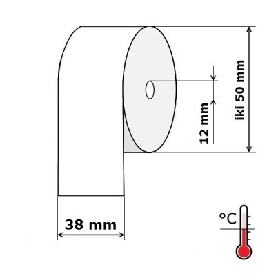Kasos aparato juosta 38 mm 29 m Termo (skersmuo iki 50 mm)