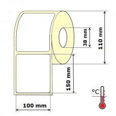 Lipnios etiketės 100 x 150 mm Termo (rulone 500 vnt.)