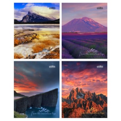 Sąsiuvinis MIX, A5, 96 lapų, linija, įvairūs viršeliai