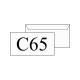 Vokas C65 baltas, 220 x 110 mm (1 vnt.)