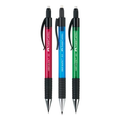 Automatinis pieštukas Faber-Castell Grip Matic 0,5mm HB, įvairių spalvų korpusas
