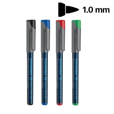 Žymeklis permanentinis Schneider MAXX 224M 1mm, įvairių spalvų